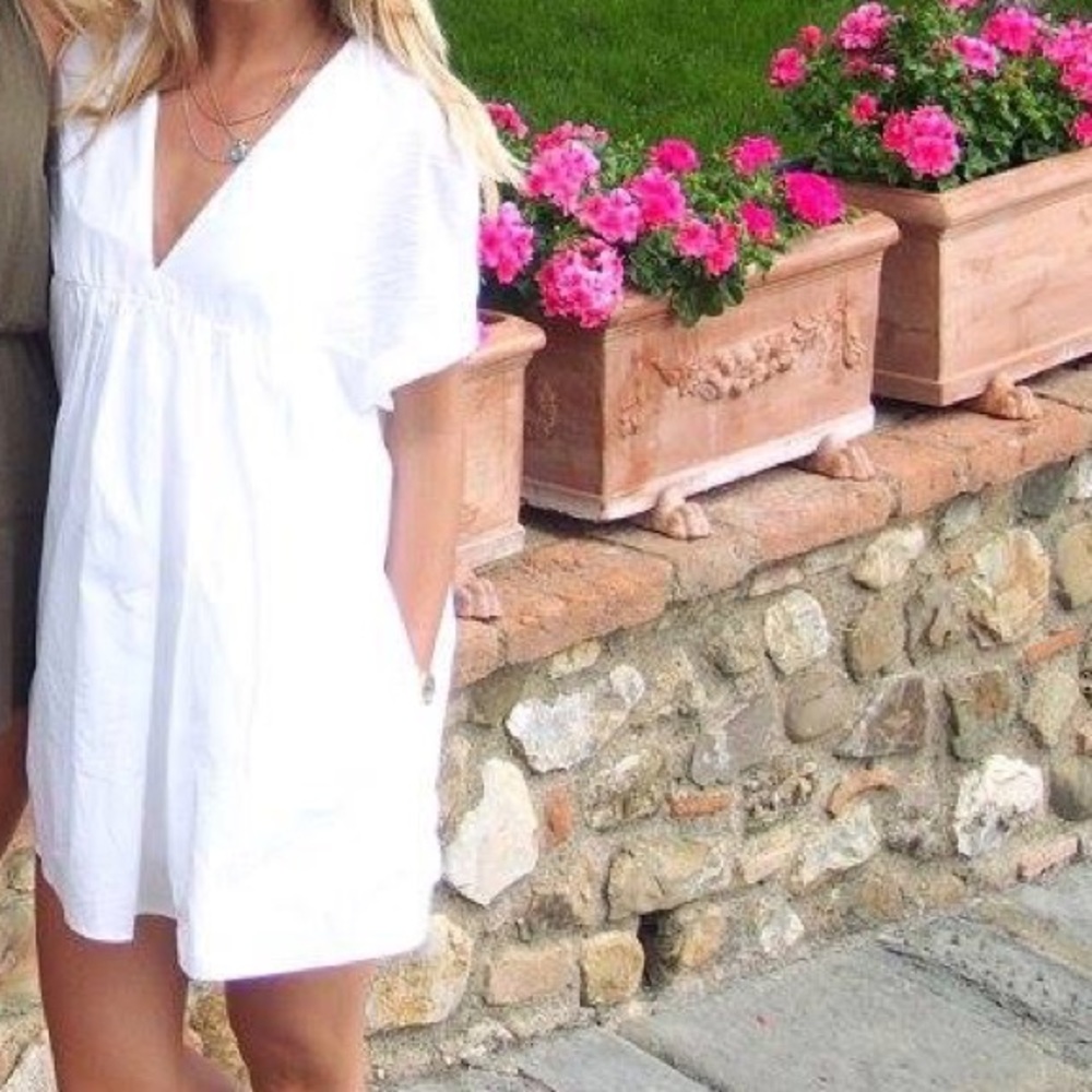 ZARA DEEP V ROMPER DRESS